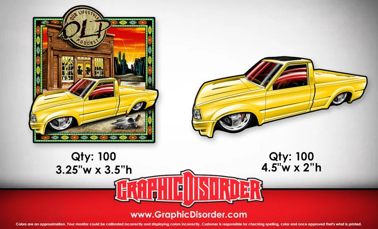 Yellow Mazda -Sticker Pack