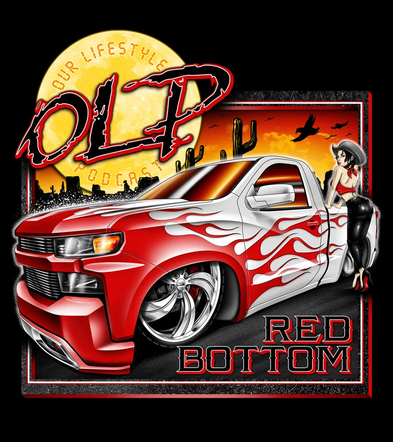 Red Bottom Chevy Sticker
