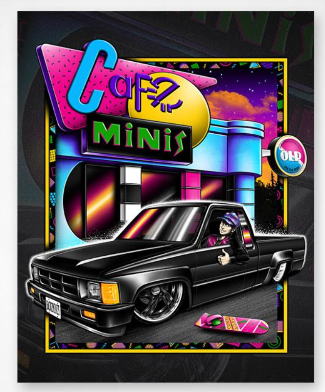 Banner - BTTF II Themed Toyota XtraCab - If Marty Was A Mini Trucker