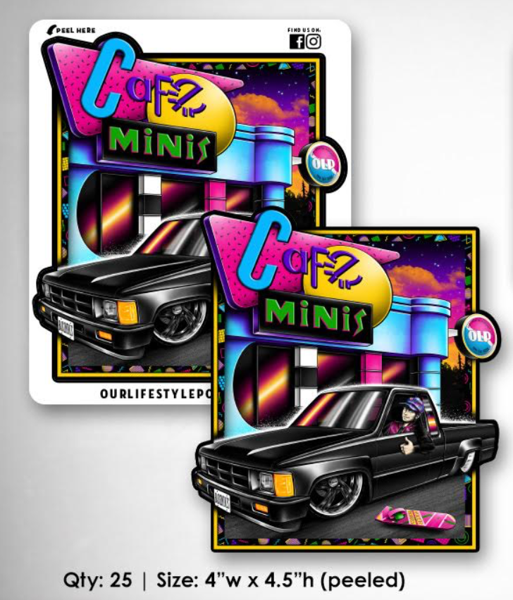 Sticker Pack - BTTF II Themed Toyota XtraCab - If Marty Was A Mini Trucker