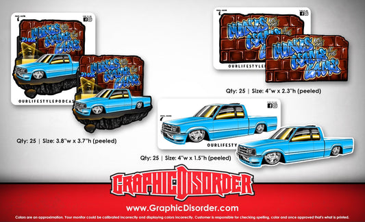Minis Are The Name of The Game Mazda - Sticker Pack (3 Total Stickers)