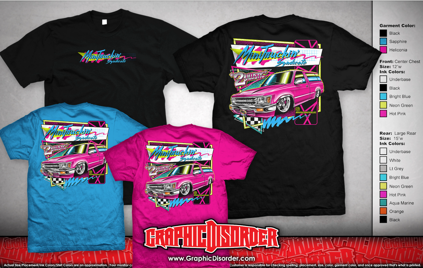 Mini Truckin' Syndicate - "2 Ballistic" Shirt